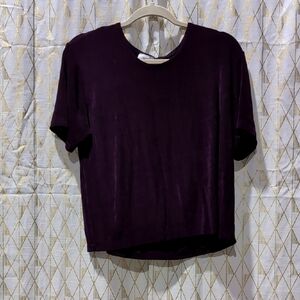 vintage Elegant Purple Women's Top